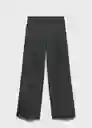 Pantalón Avola Gris Talla 42 Mujer Mango