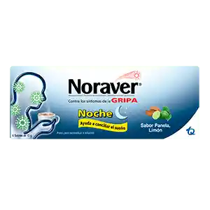 Noraver Gripa Noche (500 mg / 25 mg / 10 mg)