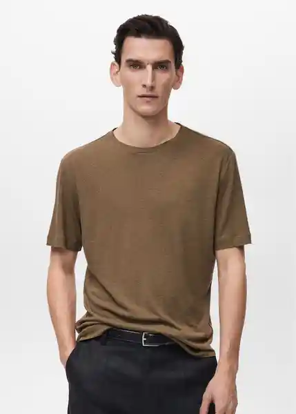 Camiseta Liman Khaki Talla L Hombre Mango