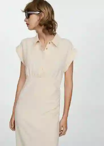 Vestido Chiara Crudo Talla M Mujer Mango