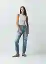 Camiseta Mujer Crudo Preteñido Talla M Naf Naf