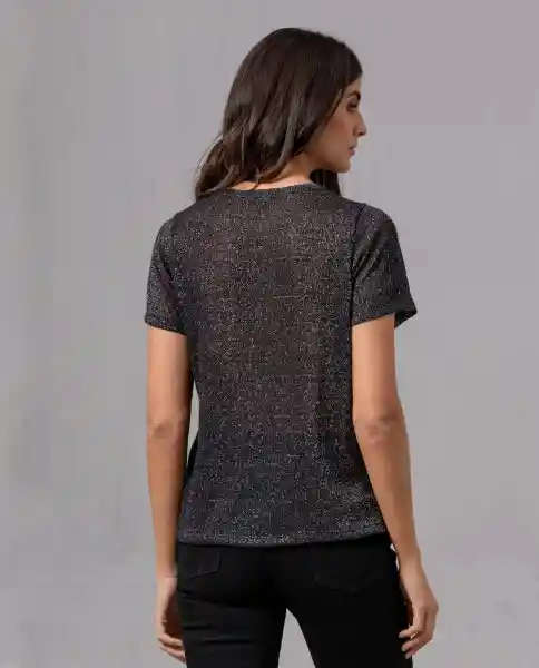 Camiseta Mujer Negro Noche Ultraoscuro Talla L 84426 Rifle