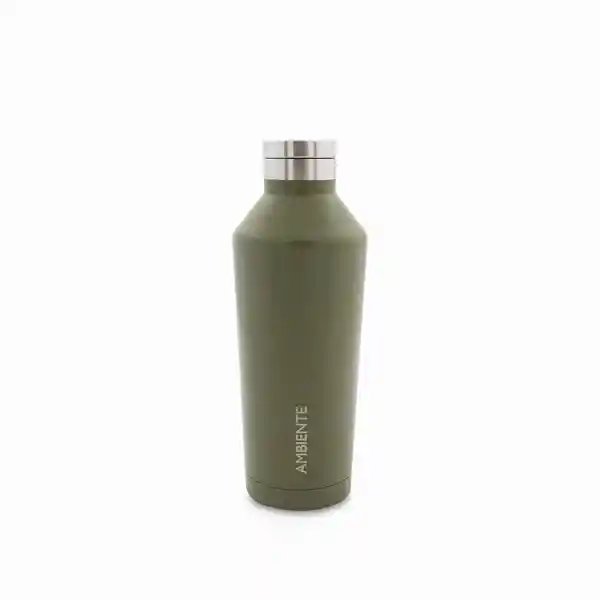 Botella Doble Pared en Acero Verde Oscuro Ambiente Gourmet