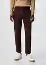 Pantalón Prato Vino Talla 36 Hombre Mango