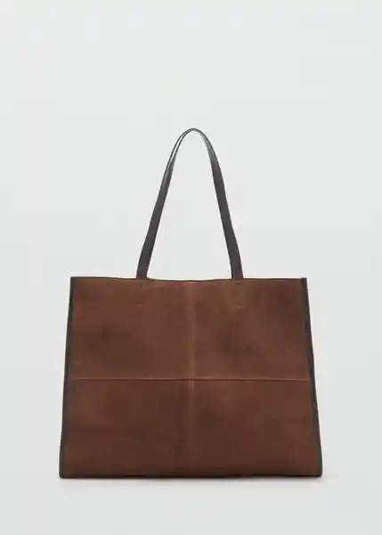 Bolso G Fes Chocolate Talla 99 Mujer Mango