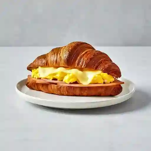 Croissant De Huevo, Jamón Y Queso