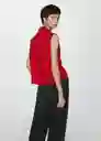 Camisa Lim Rojo Talla S Mujer Mango