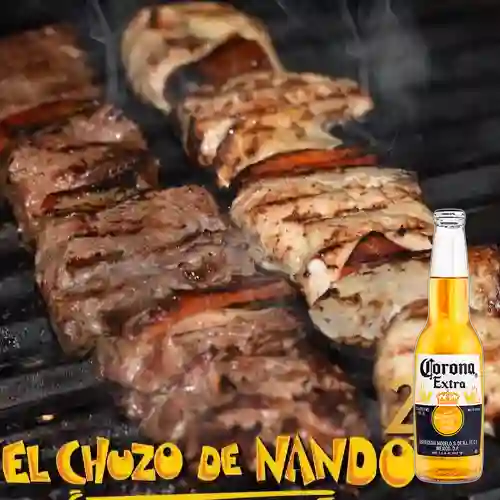 Combo Chuzo de Pollo + Corona 330 ml
