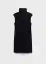 Vestido Wine Negro Talla S Mujer Mango