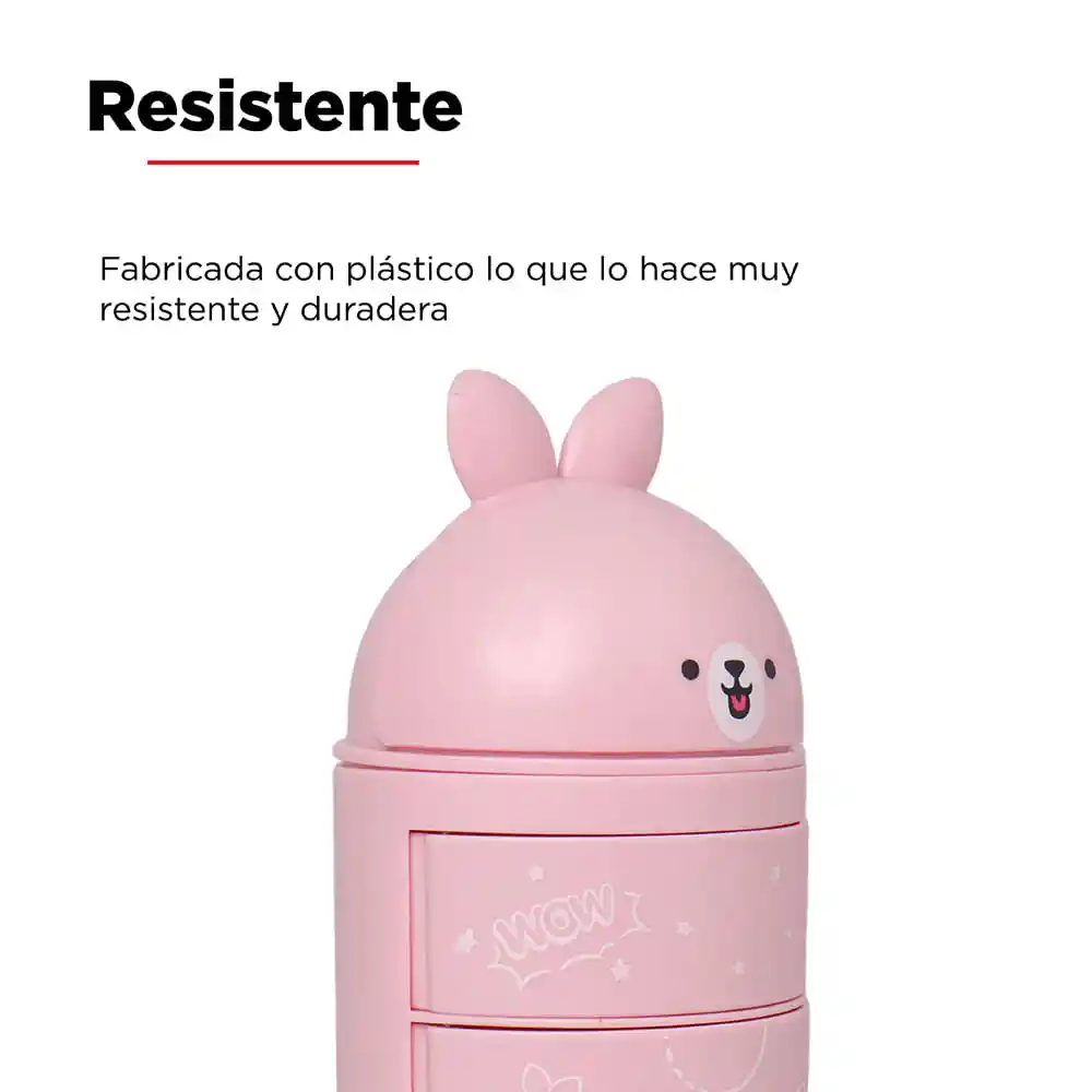 Miniso Organizador Plástico Escritorio Mini Bun Bum Conejo