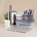 Organizador 3 Compartimentos Silver Gray Gris Oscuro Miniso