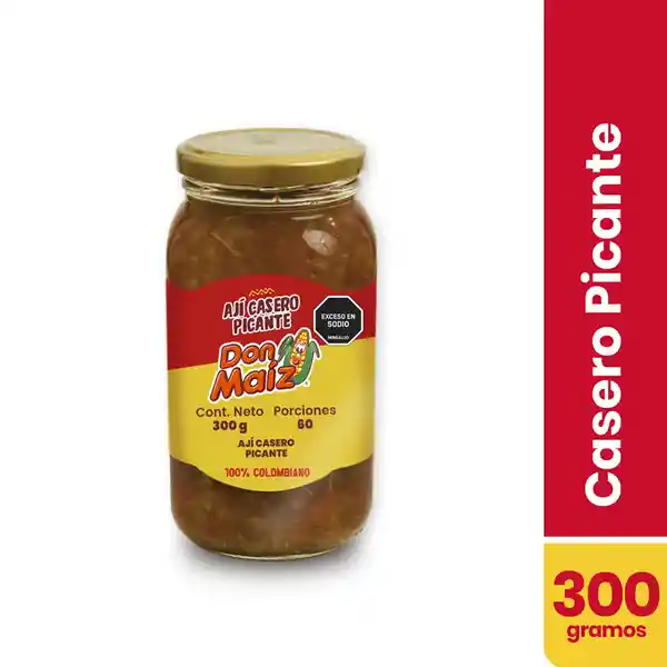 Aji Don Maiz Casero Frasco 300 G.