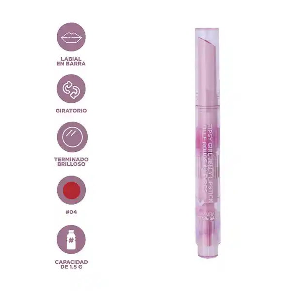 Lápiz Labial Serie 04 Rosa Miniso