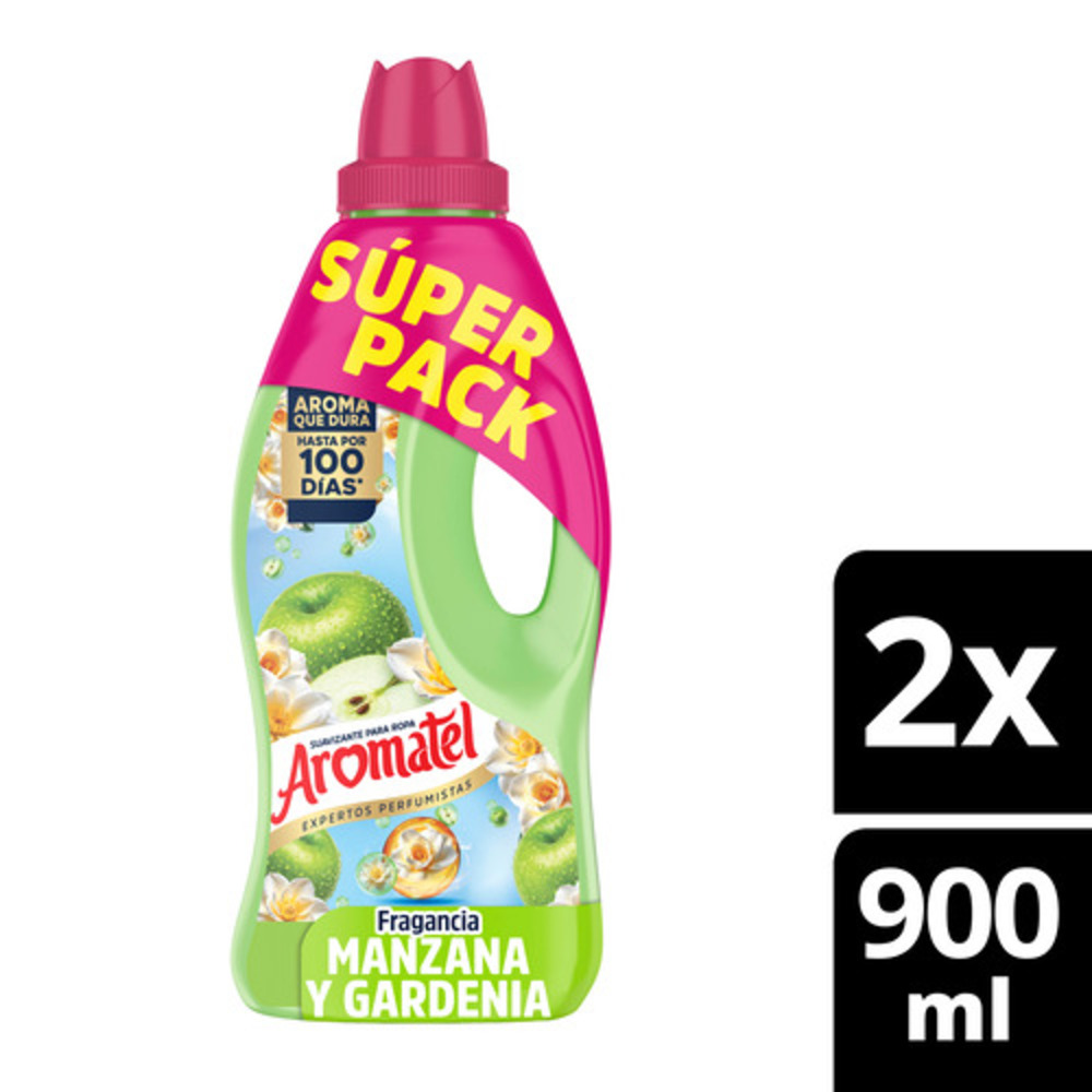 Aromatel Suavizante de Ropa Fragancia a Manzana y Gardenia 900 ml