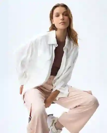 Camisa Mujer Blanco Talla S 611G000_BLA110601 Americanino