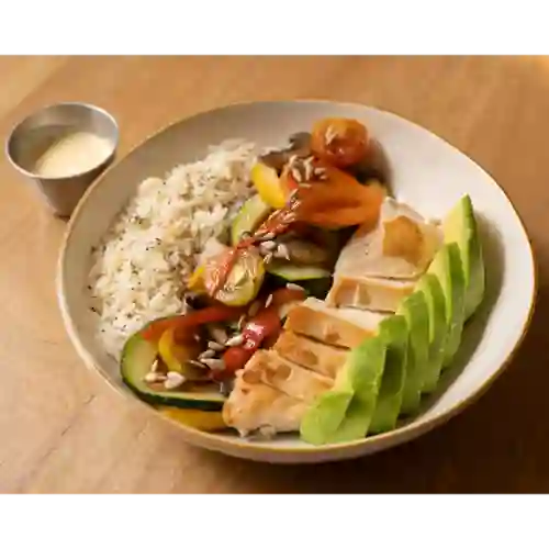 Bowl de pollo saludable