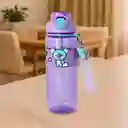 Botella Con Correa y Funda Serie Koya Morado 800 mL Bt21 Miniso
