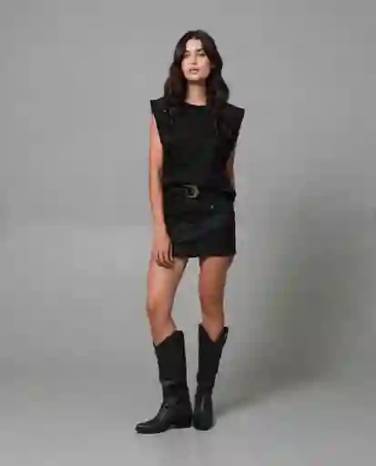 Falda Mujer Negro 8 242G004_NEG194004 Rifle