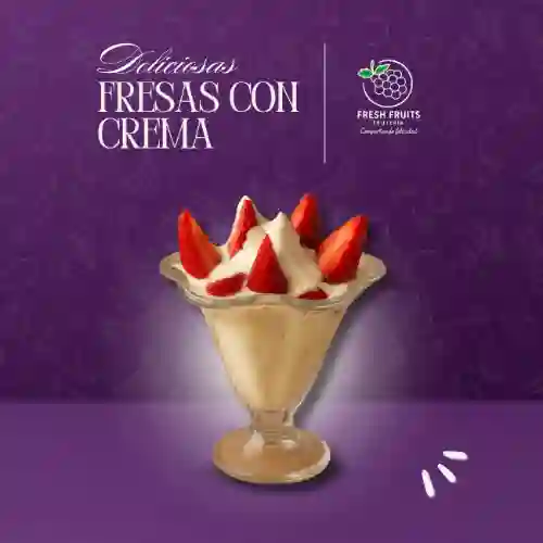 Fresas con Crema Pequeñas