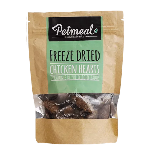 Petmeal Snack Natural Chicken Hearts - 50 g