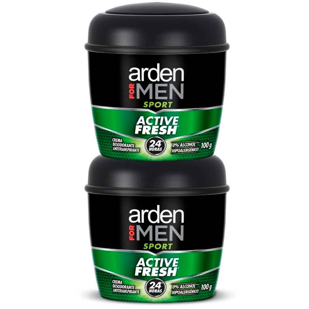 Arden For Men Desodorante Sport Active Fresh en Crema 2 x 100 g