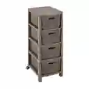 Rimax Cajonero Fique 4 Gavetas Mocca