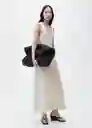 Vestido Valvi Crudo Talla S Mujer Mango