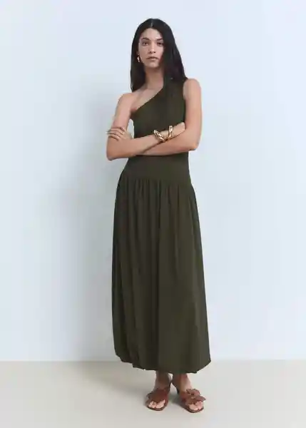 Vestido Pelican Khaki Talla XS Mujer Mango