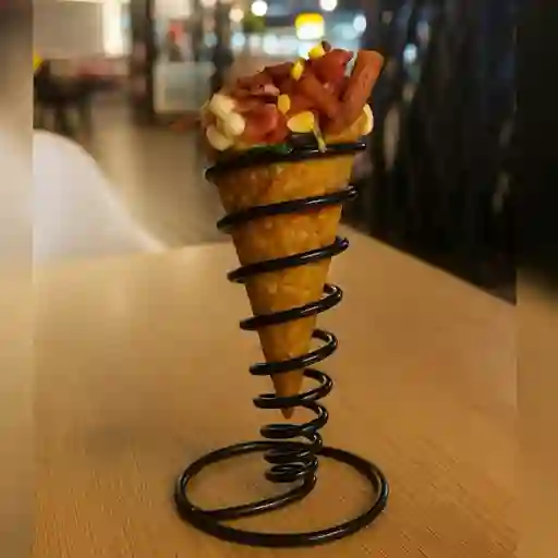 Patacón ranchero + 2x adición de queso