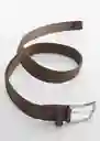 Cinturón Elástico Khaki Talla 91 Hombre Mango