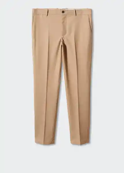 Pantalón Xavier Camel Talla 46 Hombre Mango