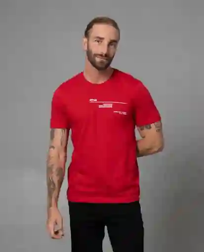 Camiseta Hombre Rojo XL 102G107_ROJ191557 Rifle
