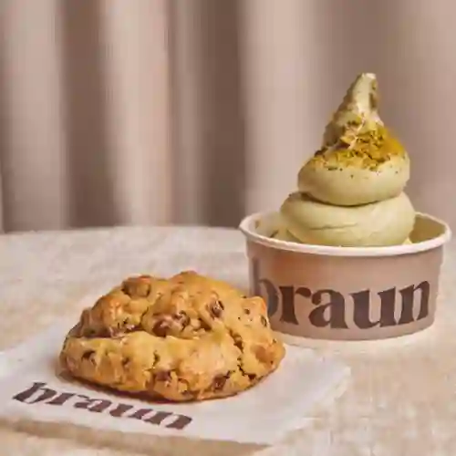 Helado Pistachio & Galleta