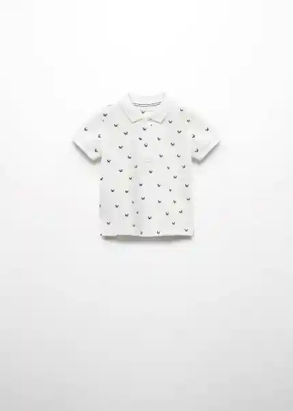 Camiseta Polo Javi6p Offwhite Talla 70 Niños Mango