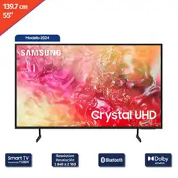 Samsung Televisor inteligente Tizen Crystal 4K de 139.7 cm