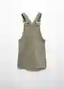 Vestido Pichi Vera Khaki Talla 10 Niñas Mango