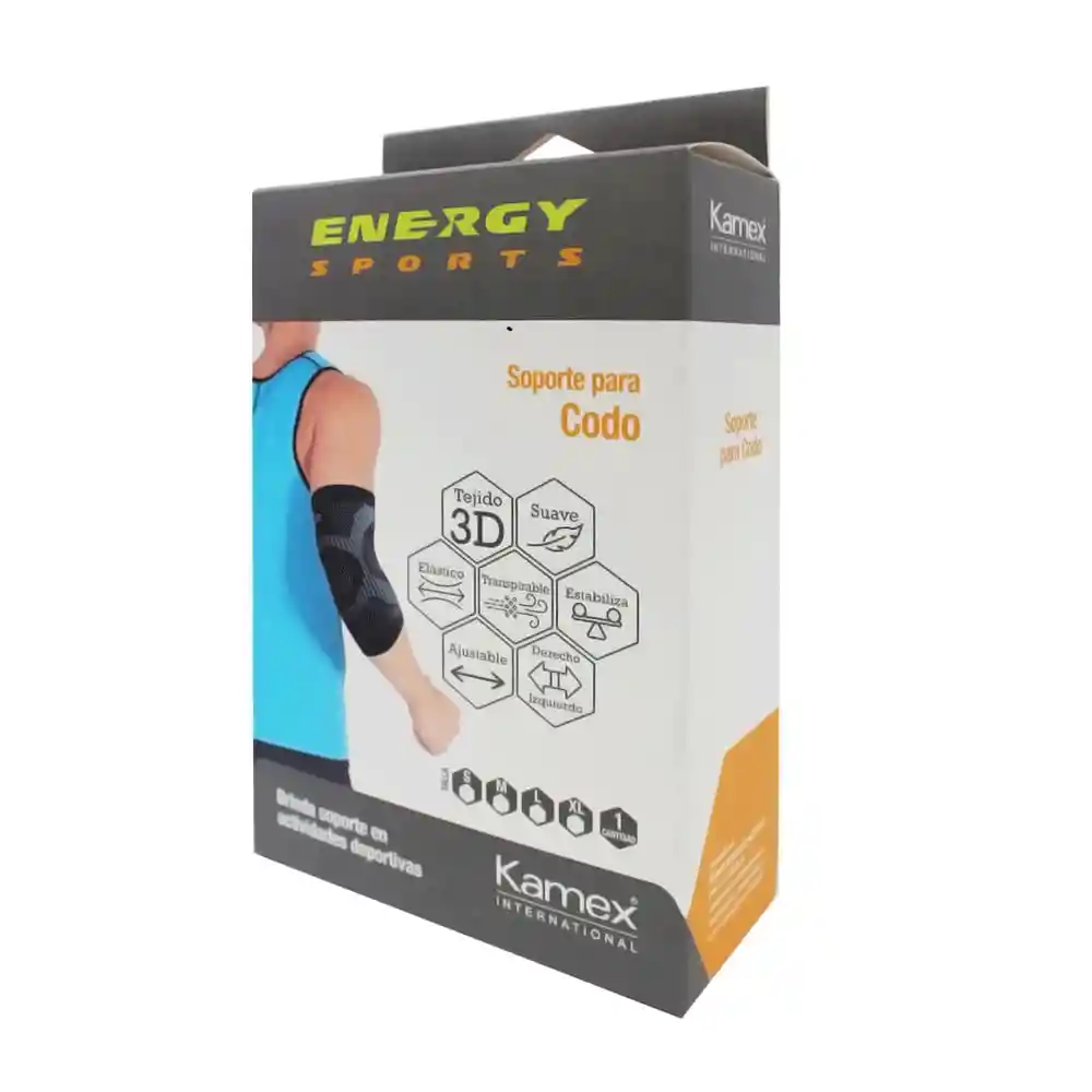 Kamex Soporte Deportivo Codo Energy Sports Talla M 