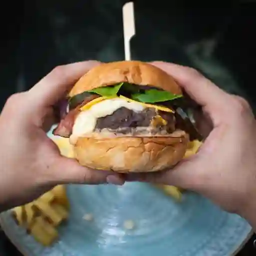 Hamburguesa clásica de carne