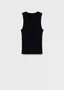 Top Karl Negro Talla XL Mujer Mango