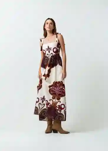 Vestido Gigi Mujer Crudo Novia Claro Talla M 572G361 Naf Naf