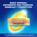 Bion3 Defensas Multivitaminico con Minerales y Probioticos 60 tabletas