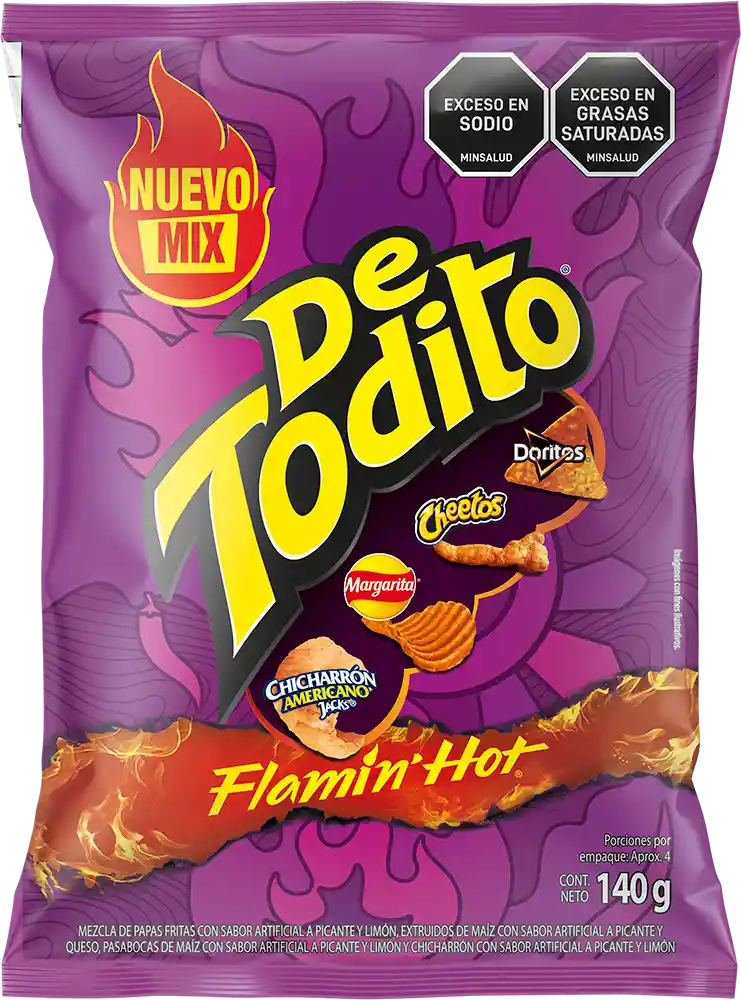 Detodito Snack Flamin' Hot 140 g