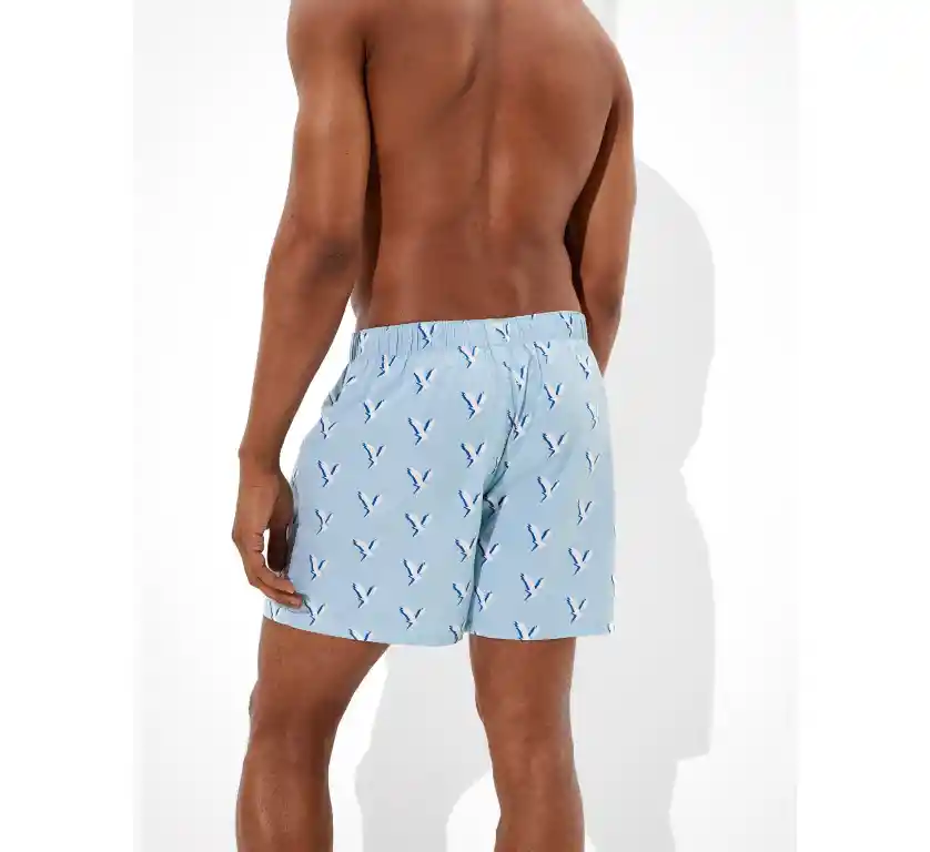 Bóxer Azul Talla Medium Hombre American Eagle