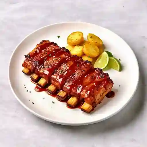 Costillas de Cerdo con Piel Al Horno
