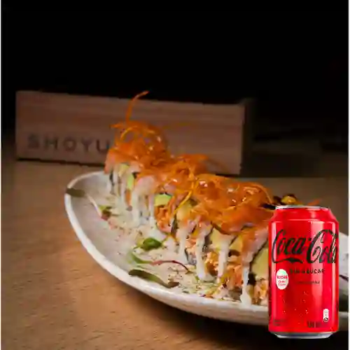 Combo Salmón Master Roll + Coca Cola Sin Azúcar 330ML