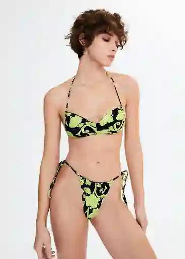 Top Bikini Lilo Negro Talla M Mujer Mango
