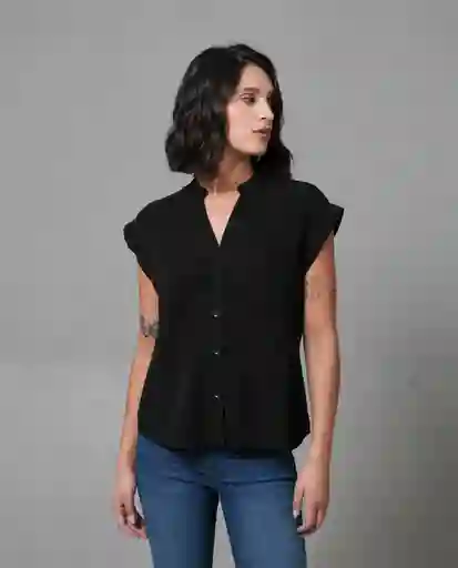 Camisa Mujer Negro M 210 G100_NEG194007 Rifle