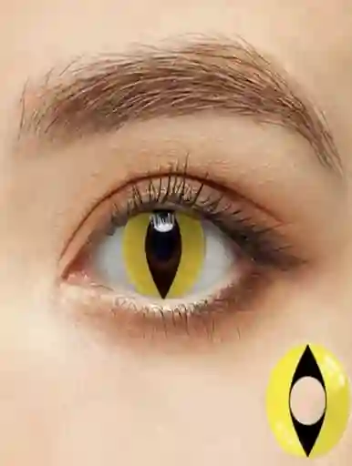 Lente de Contacto Dragon Amarillo ZY-048