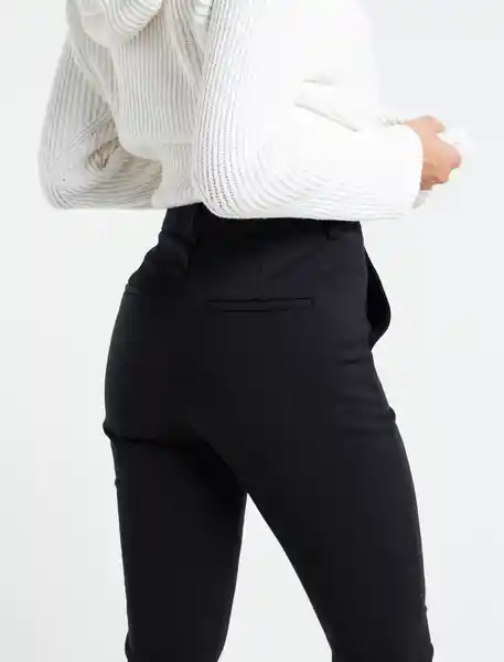 Pantalón Grembiule Mujer Negro Puro Ultraoscuro Talla 6 Naf Naf