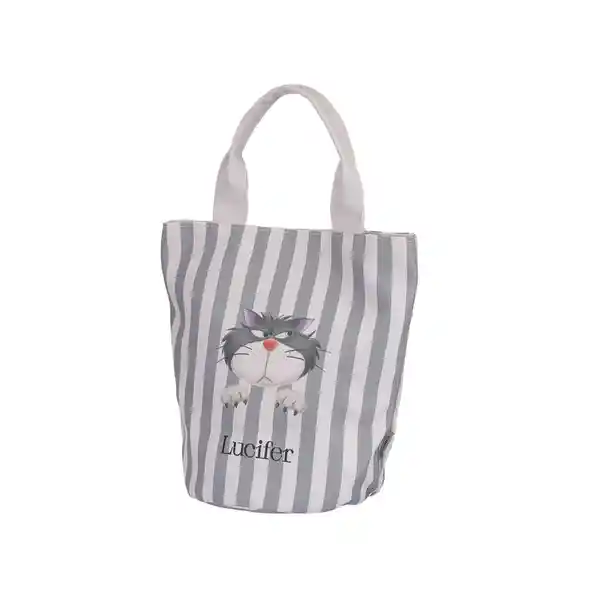 Bolso Disney Cat Colección Lucifer Gris Miniso